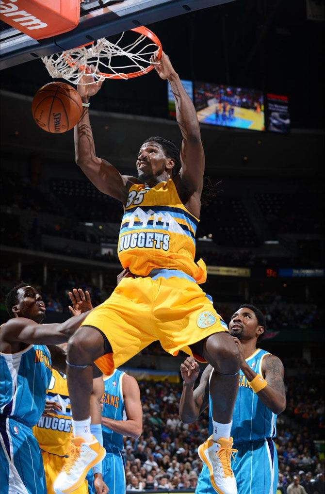 kenneth faried #35 yellow jerseys